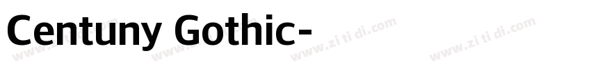 Centuny Gothic字体转换